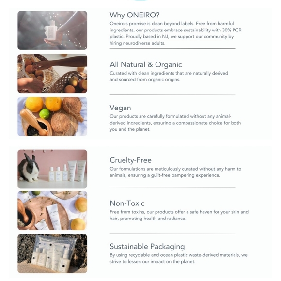 NEW Onerio 5 Piece Face & Body Care Set Complete Hair Body Care In Travel Case - Picture 4 of 4